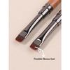 1pc Bottom Glue Nail Brush Pen, Professional Short Hair Small Square Phototherapy Pen, High-End Sandalwood Brush, Nail Salon Special Tool