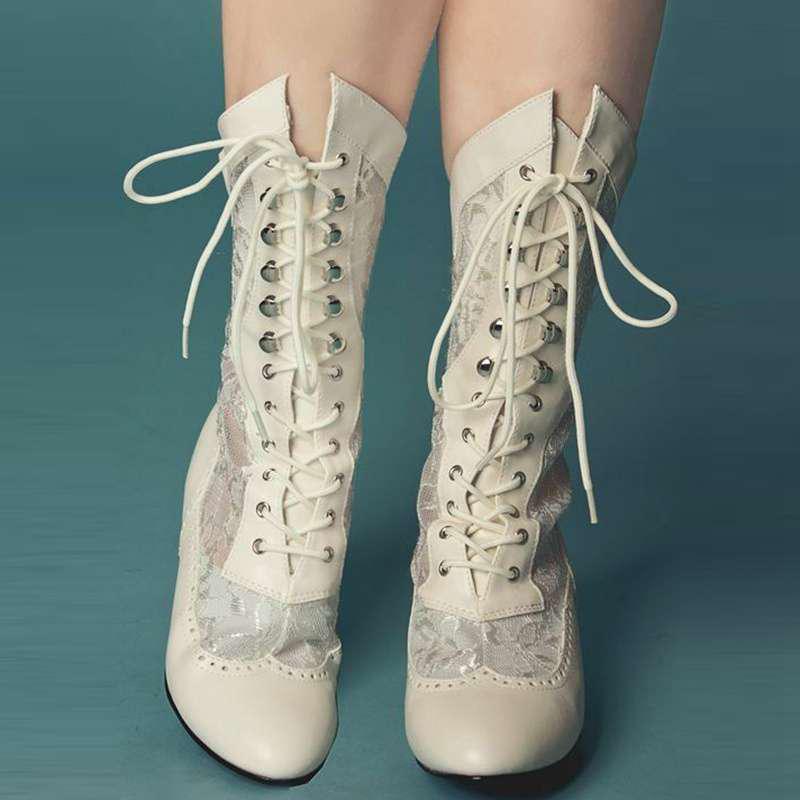Buy Mid-Calf Leather Boots Rustic 