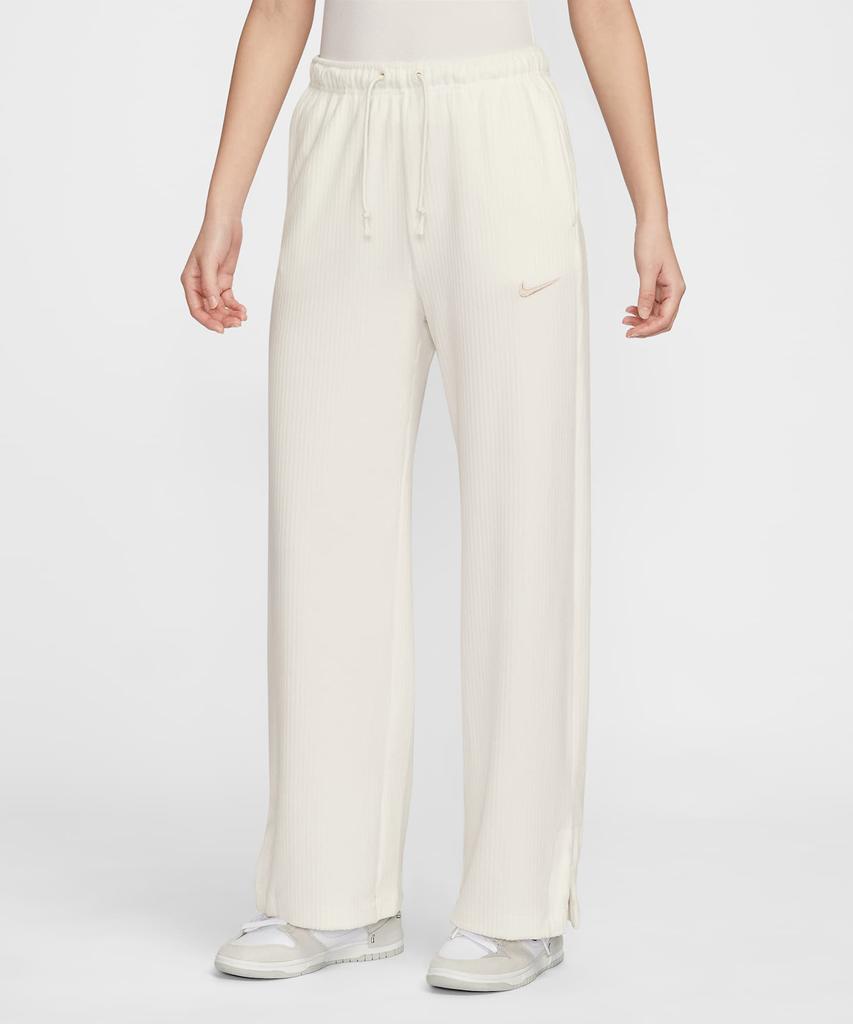 NIKE Sportswear Velour High-Waisted Wide-Leg Pants W - Sale: Fossil Stone / Hv5036-133