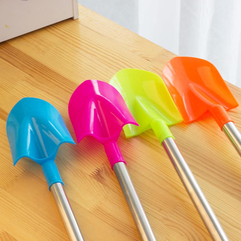 Large Stainless Steel & Plastic Beach Shovel for Kids