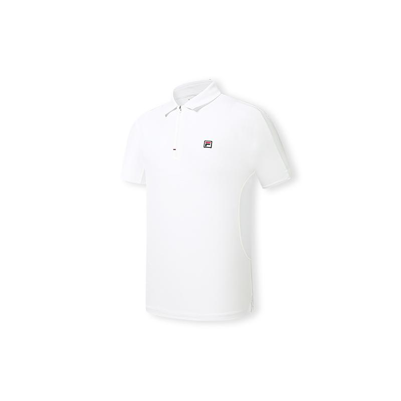 FILA Tennis Moisture-Wicking Antibacterial Fashion Polo Shirt Men tops Jade-White A11M633109FWT