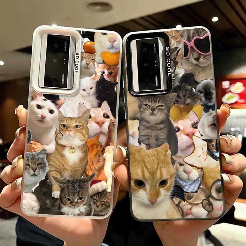 Crying Cats Combine Memes Shockproof Phone Case for Xiaomi Poco X7 X6 X5 X3 Pro F7 Ultra M8 Redmi 15C 15 14C 13C 12C 10C 13 12 1