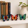 Entspannende Bastelprojekte 3D Perlen Schmetterling Set, Kleines Tier DIY Handgemachtes Kunst Set für Erwachsene mit Anleitung, Süßes 4er-Pack Schmetterlinge Perlenstickerei