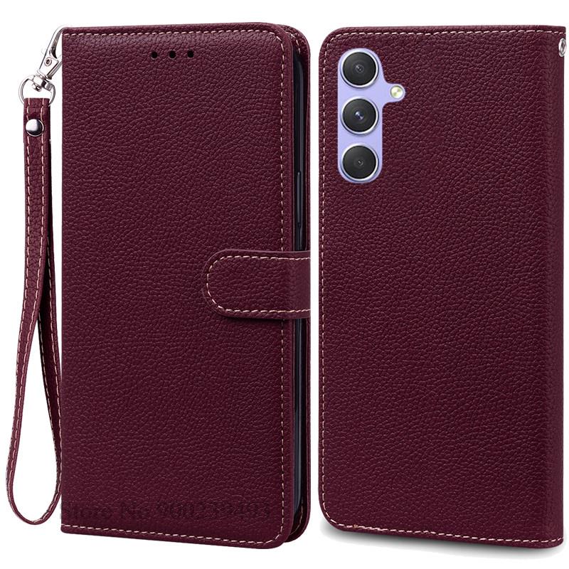 A34 5G Case For Samsung Galaxy A34 Case Silicone Cover For Samsung Galaxy A34 A 34 SM-A346B Phone Cases Leather Wallet Cover