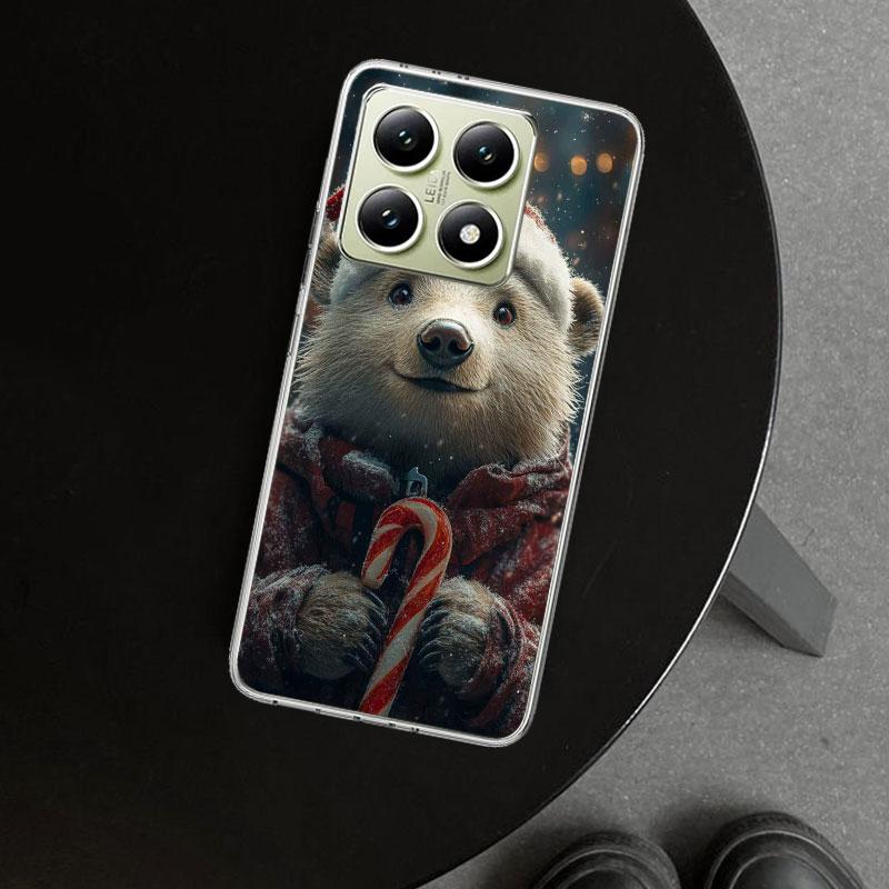 Animal Brown Cute Bear Phone Case Cover for Xiaomi Redmi Note 15 14 13 12 11 Pro Plus 14S 12S 11S 11T 11E 10S 10 Customized Fund