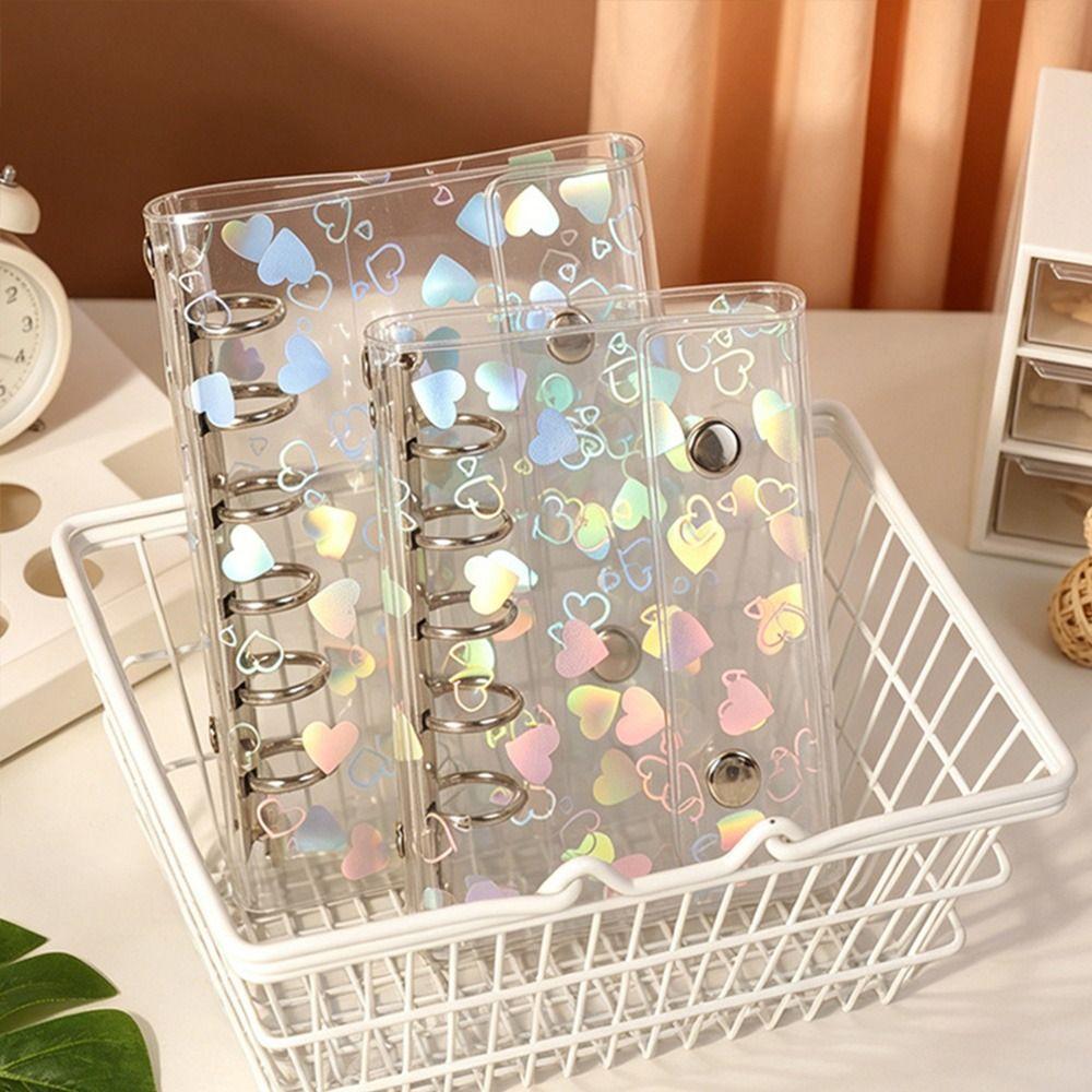 A5/A6/A7/M5 Binder Cover PVC Planner Cover New Loose-Leaf Notebook Shell Students