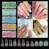 600Pcs Short Almond Nail Tips Soft Gel Nail Tips Full Cover False Nail Tips For Acrylic Nails Manicure Salon Home Press On Nails