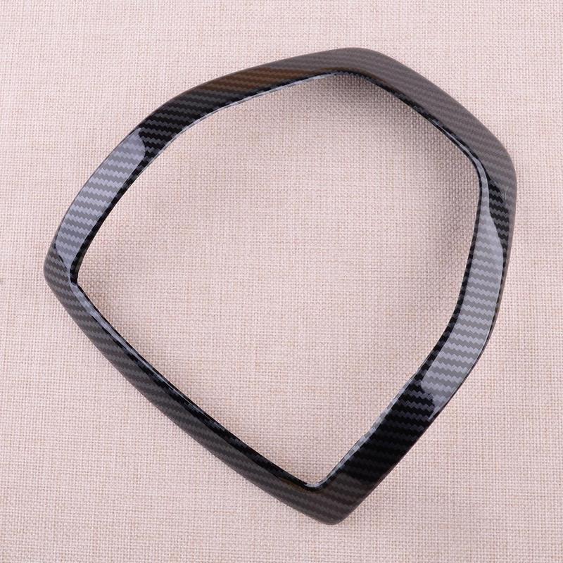 Carbon Fiber Style Steering Wheel Cover Trim Frame Fit for Ford Ranger Everest Endeavour 2015-