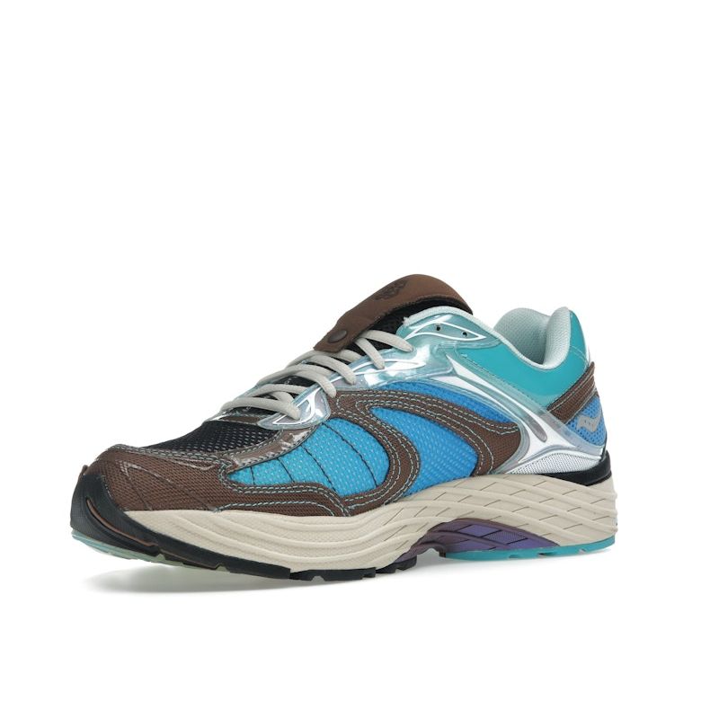 Footpatrol x Saucony ProGrid Omni 9 Blue Brown Men Sneakers S70923-1