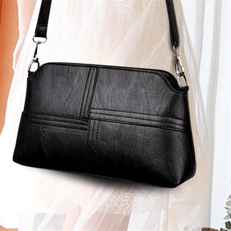 Women Small Crossbody Messenger Bag Black Red Available Multiple Pockets Lightweight