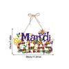 1pc Mardi Gras Outdoor Decor, Carnival Decoration, Brazilian Floral Paper Door Hanging, Carnival Decoration Hanging
