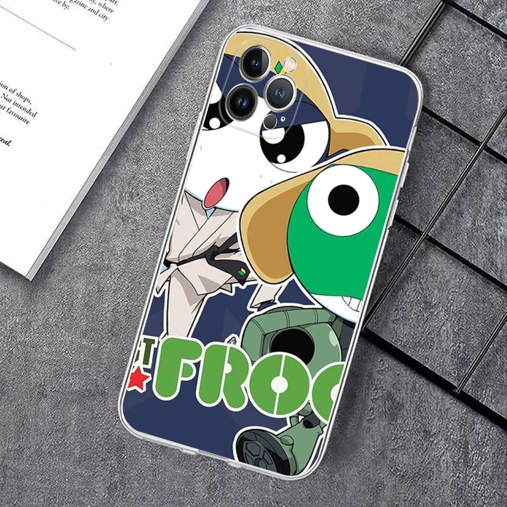 Keroro Frog Cool Gunsou Sergeant Phone Case For IPhone 17 16 15 14 13 12 11 Pro XS Max Plus Soft Silicone Cover