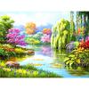 5D DIY full Round diamond painting landscape art picture diamond embroidery rhinestone cross stitch mosaic home decoration kit