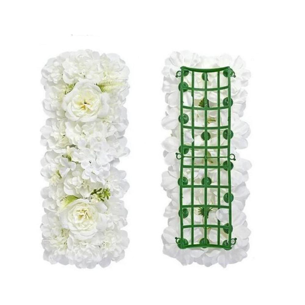 Artificial Rose Flower Panel Shower Decoration Table Arrangement Wedding Wall Background Decor Arc Flower Row Party Supplies