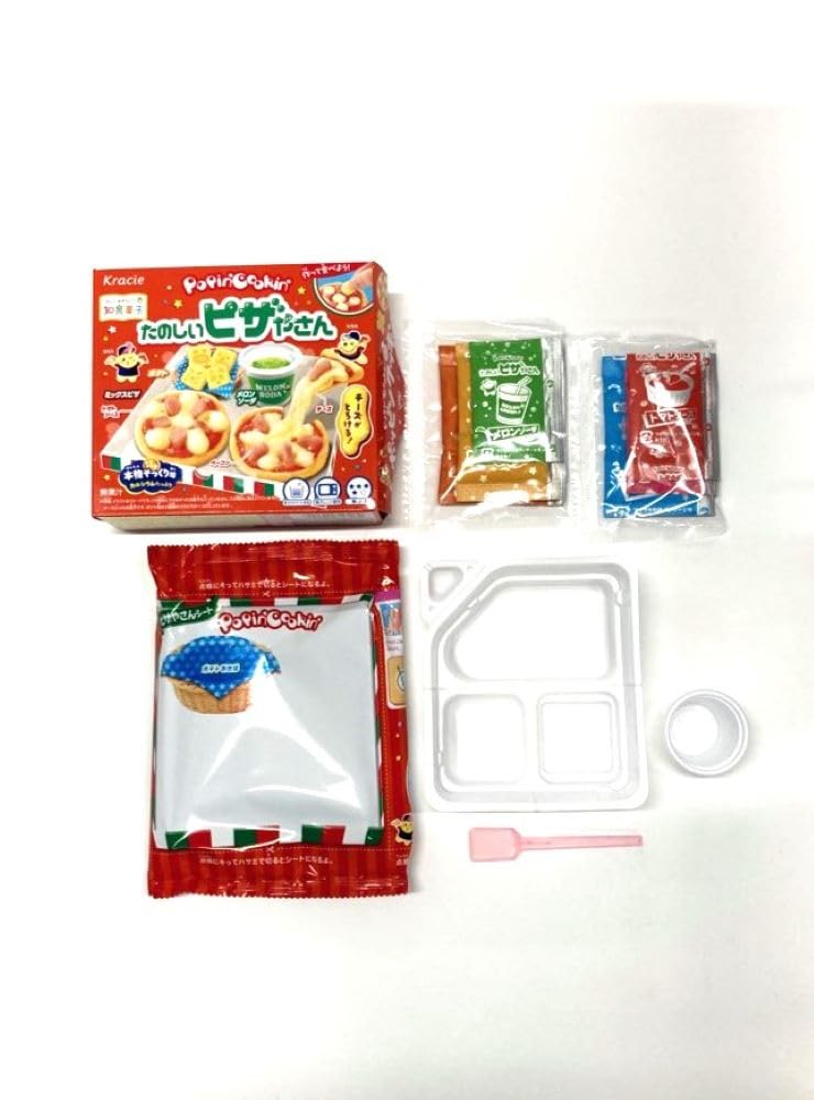 Kraciefoods Fun Pizza Shop Educational Toy of Popin' Cookin' Candy/Food [Boxed/Set 5]
