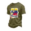 Men's Short Sleeve Graphic T Shirt Casual Crew Neck Cotton Tee Lightweight Comfortable Fit for Everyday Wear