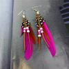 Womens Beads Hanging Drop Earring Boucle D'oreille 10cm Femme Catwalk Jewelry Gift