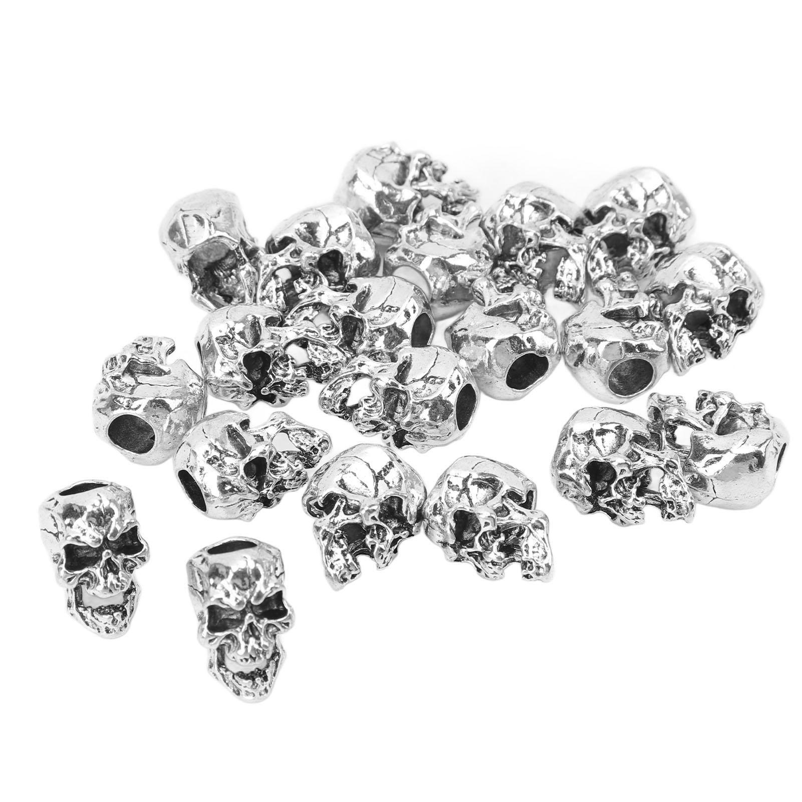 

20 Pcs Hair Tube Beads Multi Usage Stylish Smooth Sturdy Alloy Beard Bead for Decoration