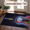 Custom Rug Bolton Wanderers FC Pattern Print Name Text Soft Non‑Slip Floor Carpet for Home Indoor Decoration