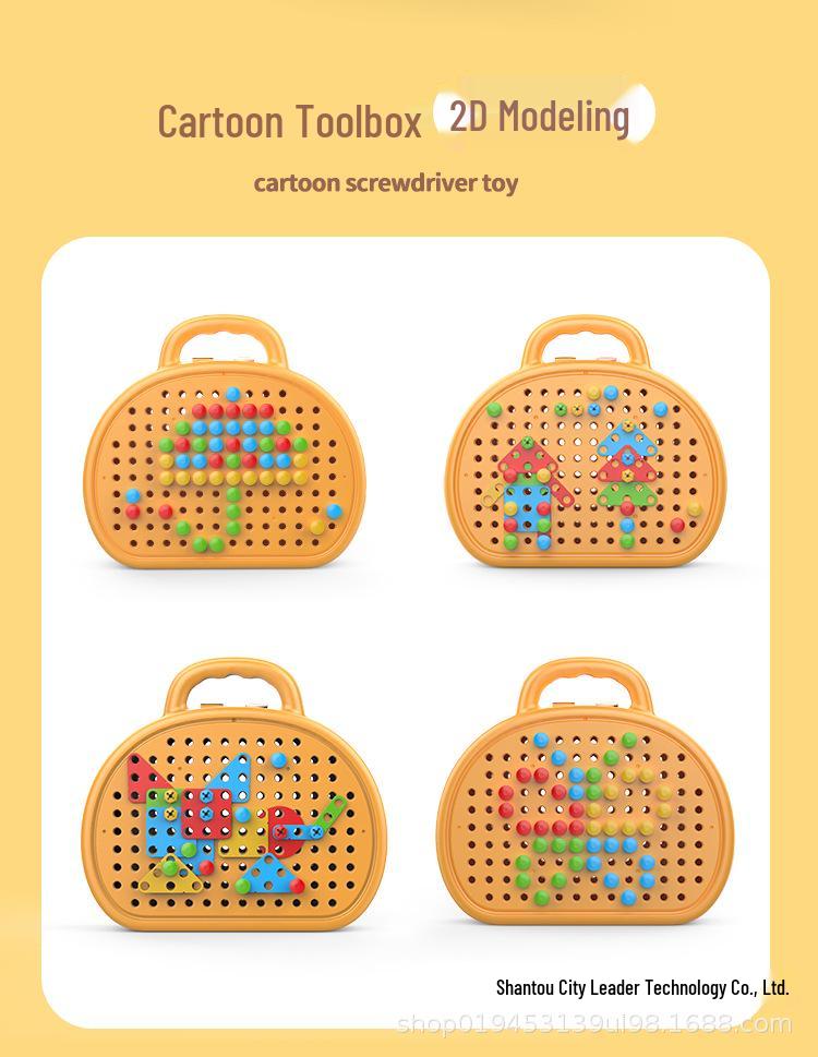 2025 Children's Educational Screw Assembly Toy with Electric Drill: Intelligence Disassembly Toolbox for Boys and Girls