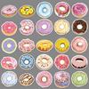 50 Donuts Graffiti Personality Small Fresh Guka DIY Skateboard Water Cup Luggage Sticker Waterproof