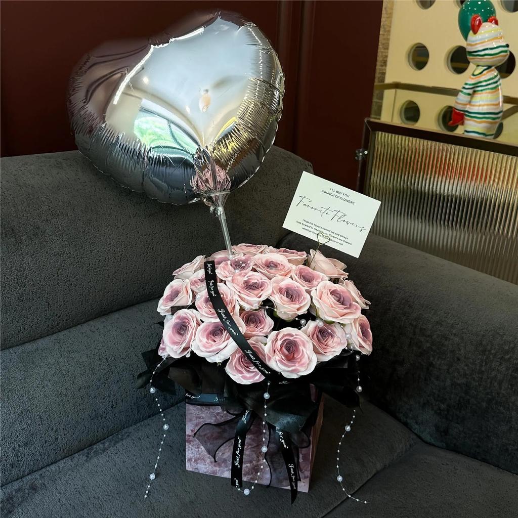 Valentine's Day Eternal Flower Rose Plum Sauce Bouquet Birthday Gift Valentine's Day Gift Companion Gift Festival Gift