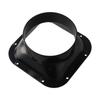 Household Accessories ABS Wall Flange Connector Black Ventilation Pipe Joint Air Ducting Connection Kitchen