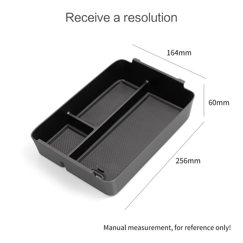 SMABEE Car Armrest Storage Box for Hyundai Santa Fe 2024 2025 Center Console Organizer Tray Accessories Tidying