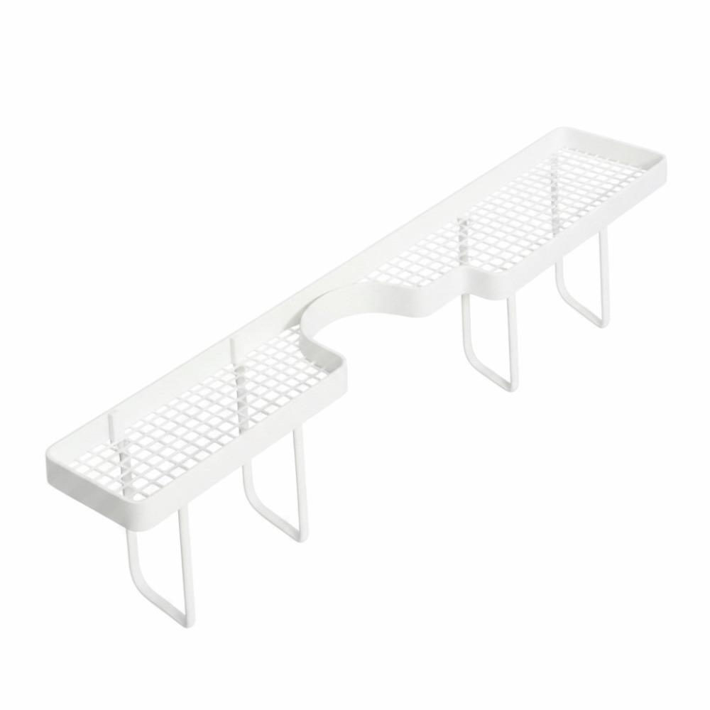 No-Drill Faucet Sink Shelf Large Capacity Sink Drying Rack Bathroom Storage Rack  Kitchen белый