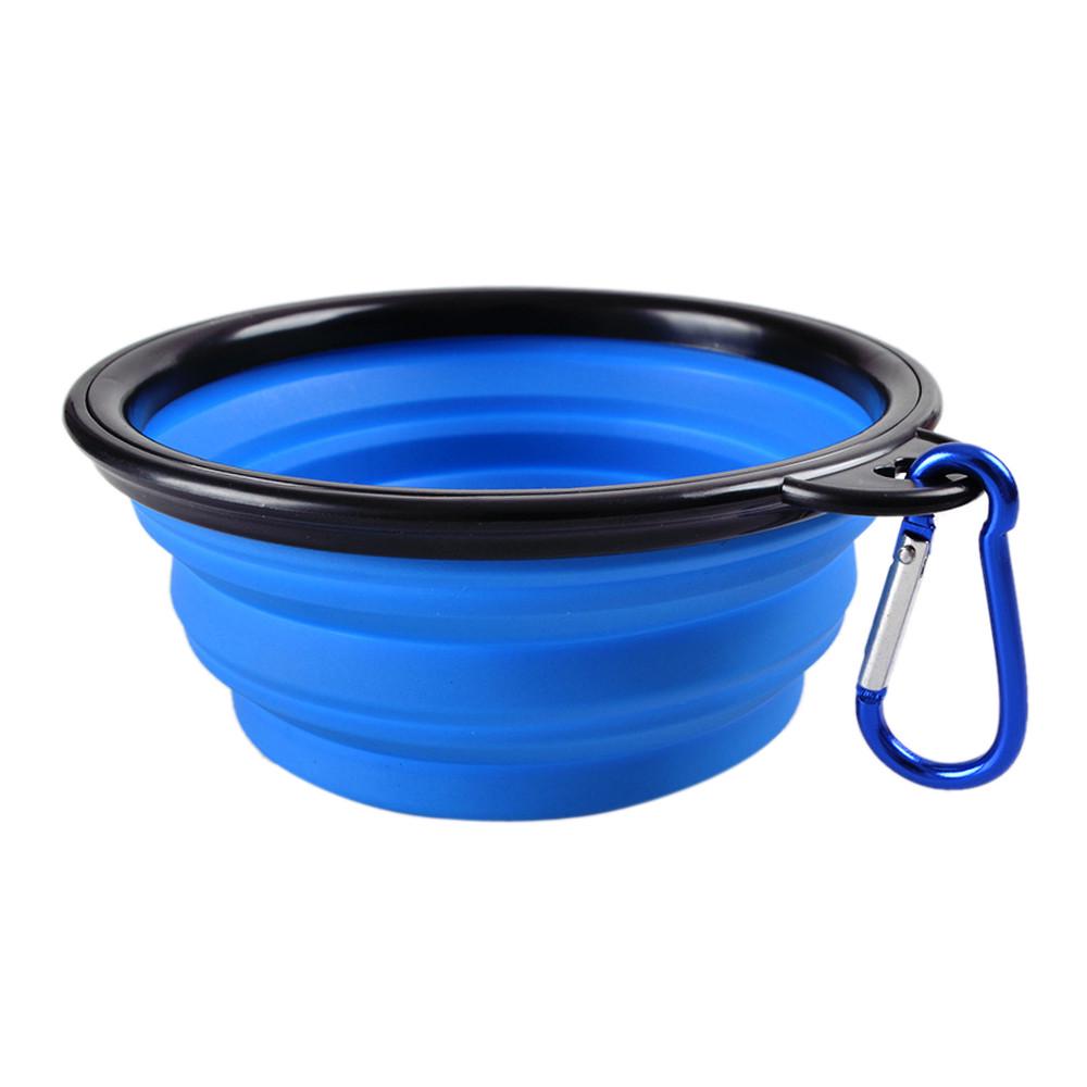  Portable Foldable  Pet Cat Dog Food Water Feeding Travel Bowl  