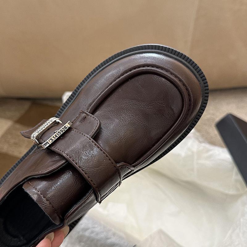 Summer Shoes Ladies Female Footwear Autumn Clogs Platform British Style 2024 Women's Slip-on Dress Fall Retro New Creepe