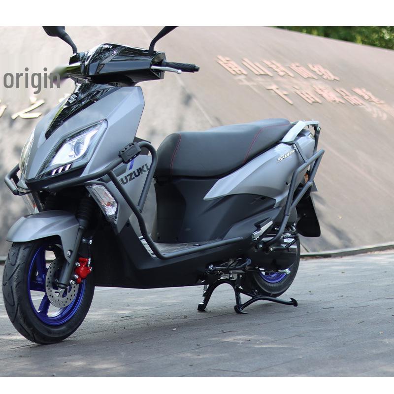Leichtmotorrad Suzuki UY125 Schutz-Kollisionsschutzstangen - Vorder- und Hinterradstoßstangen aus Kohlenstoffstahl