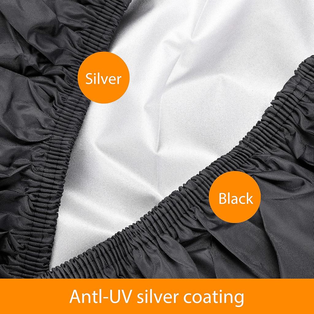 Mobility Scooter Cover Heavy Duty Black Protects From Snow Rain Dust And Sun