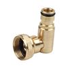 Brass Hose Reel Swivel Elbow Quick Connector, 3/4 for bsp Female, Designed for Long lasting Performance Gold