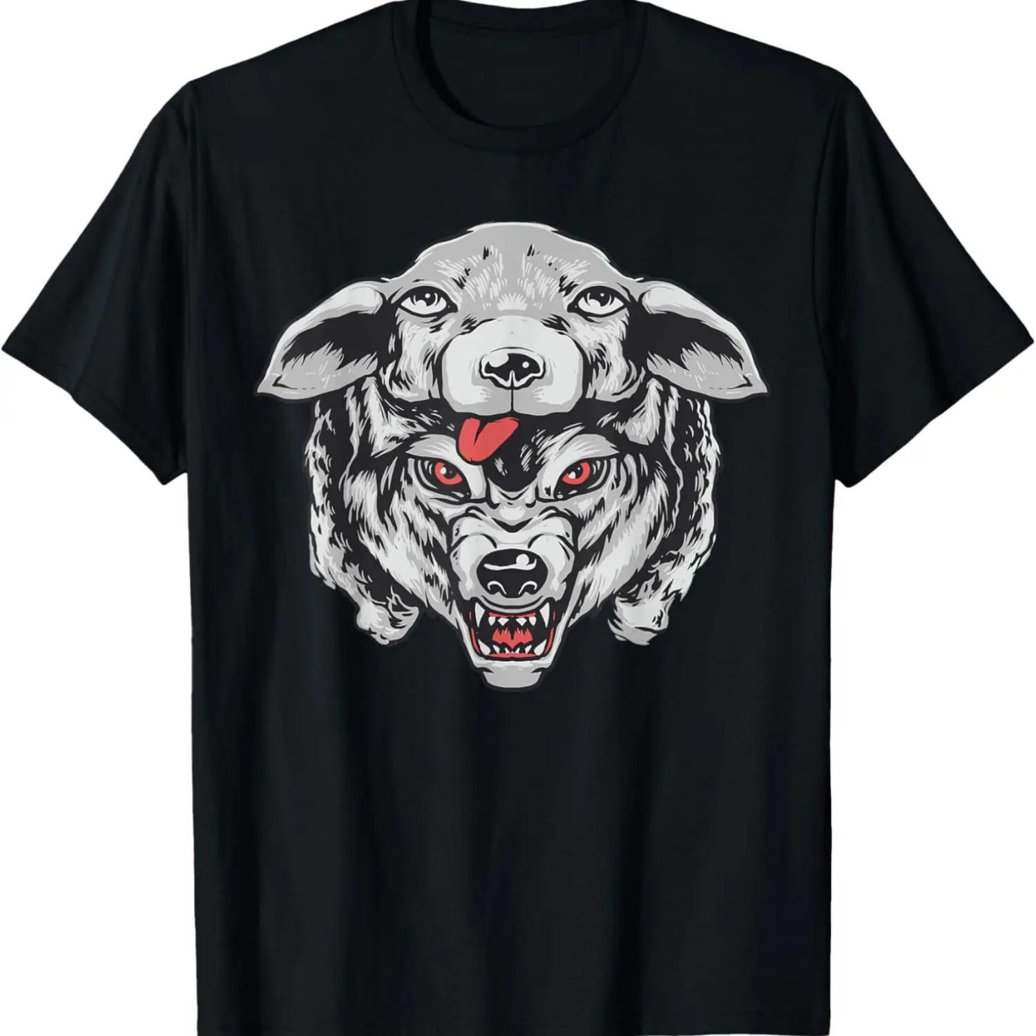 Wolf in Sheep s clothing head for lovers wolves Hunter face T-Shirt S чёрный