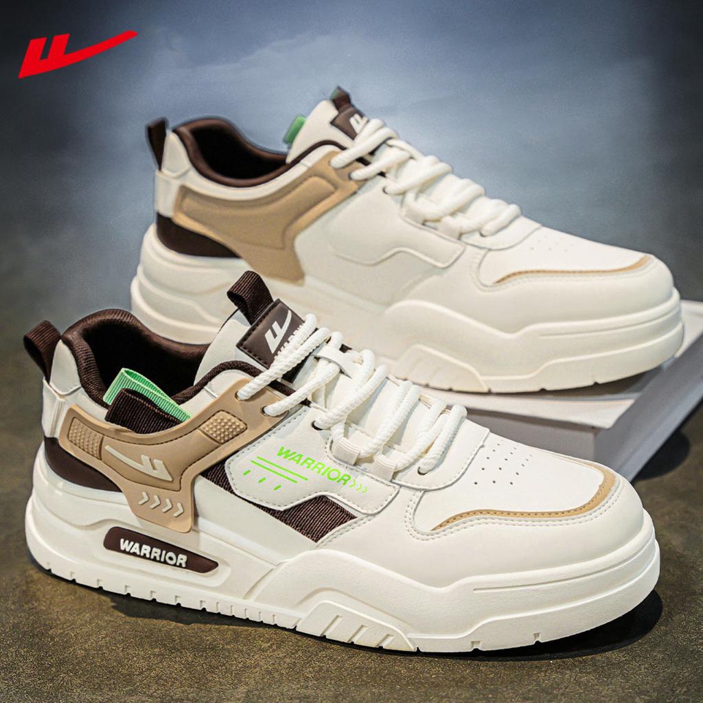 Low-top leather thick baseplate shoes trendy high-value color matching men's shoes