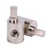1 Pair Brass Amp Input Reducers Car Sound Amplifier Wire Terminal Connectors for Vehicle Sound Systems 0GA to 4GA