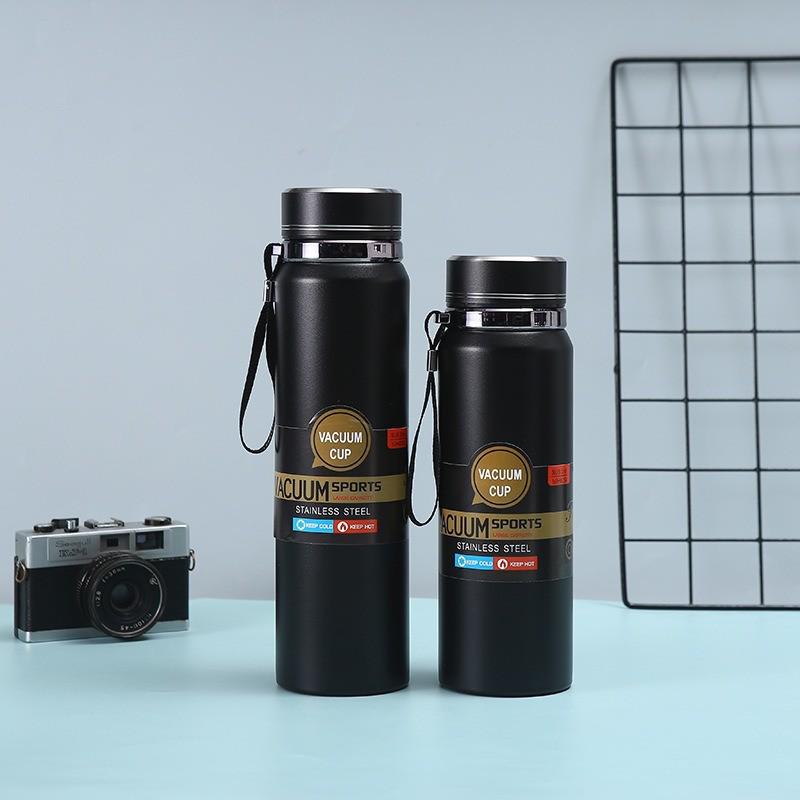 Sun Kettle 316 Stainless Steel Insulated Water Bottle with Lanyard - Large Capacity Double-Layer Vacuum Portable Cup for Outdoors