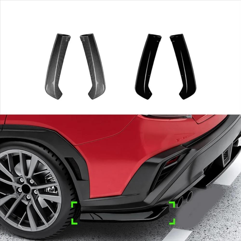 Rear Bumper Corner Spoiler Exterior Trim For Subaru WRX STI VB 2022+ STI Style ABS Diffuser Aerodynamic 3M Adhesive No Drilling