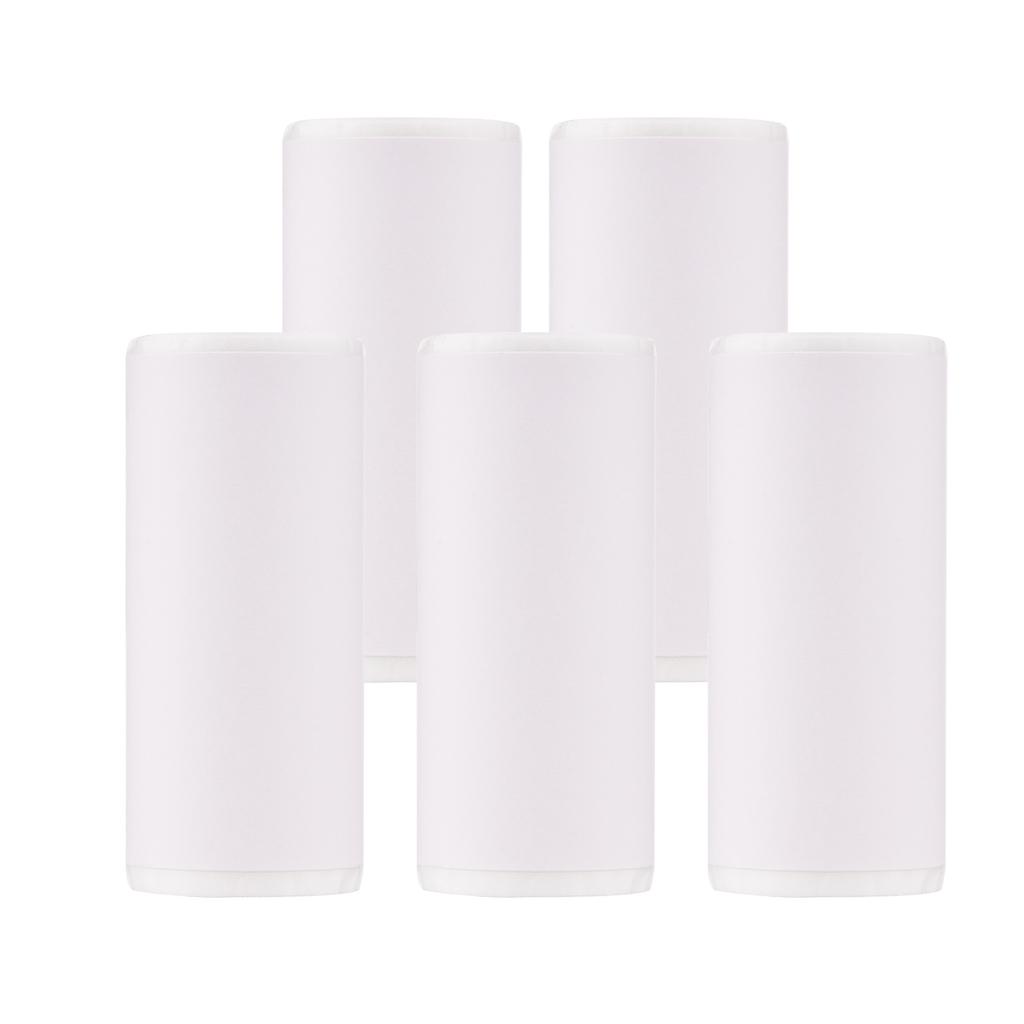 5 Stück Haftende Thermodruck-Kassenbon-Papierrollen 57*25mm für Mini-Taschen-Fotodrucker Peripage Poooli Paperang High