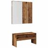 VidaXL Hallway Furniture Set Old Wood Engineered Wood, Entry Unit, Hallway Unit, Cloakroom Furniture, 857019