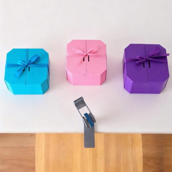 Tischbandabroller Tragbarer Klebebandrollenhalter mit Klemme für Zuhause Büro Schule Schreibwaren Verpackung Geschenkverpackung