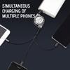 3-in-1 Retractable USB Type C Micro USB Charging Cable For Mobile Phone Charger Cable 39.37inch Fast Charging Cable