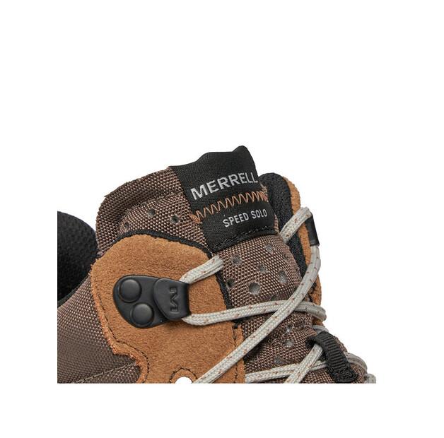 Мужские кроссовки Merrell Speed solo mid wp j004533 коричневые