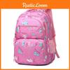 Unisex Rabbit Pattern Schoolbag Kids Backpack Compartment Lightweight Breathable