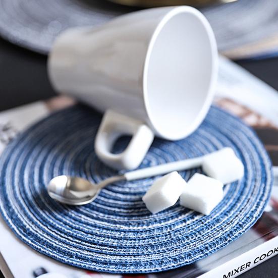Round Cup Coasters Heat Insulated Bowl Plate Mat Non-slip Table Placemat Decor