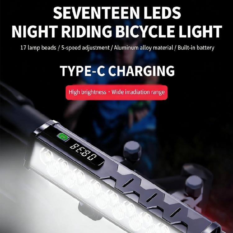 Bicycles Headlights Rechargeable Front Upgraded Intelligent Bike Light for Various Weather Commuting