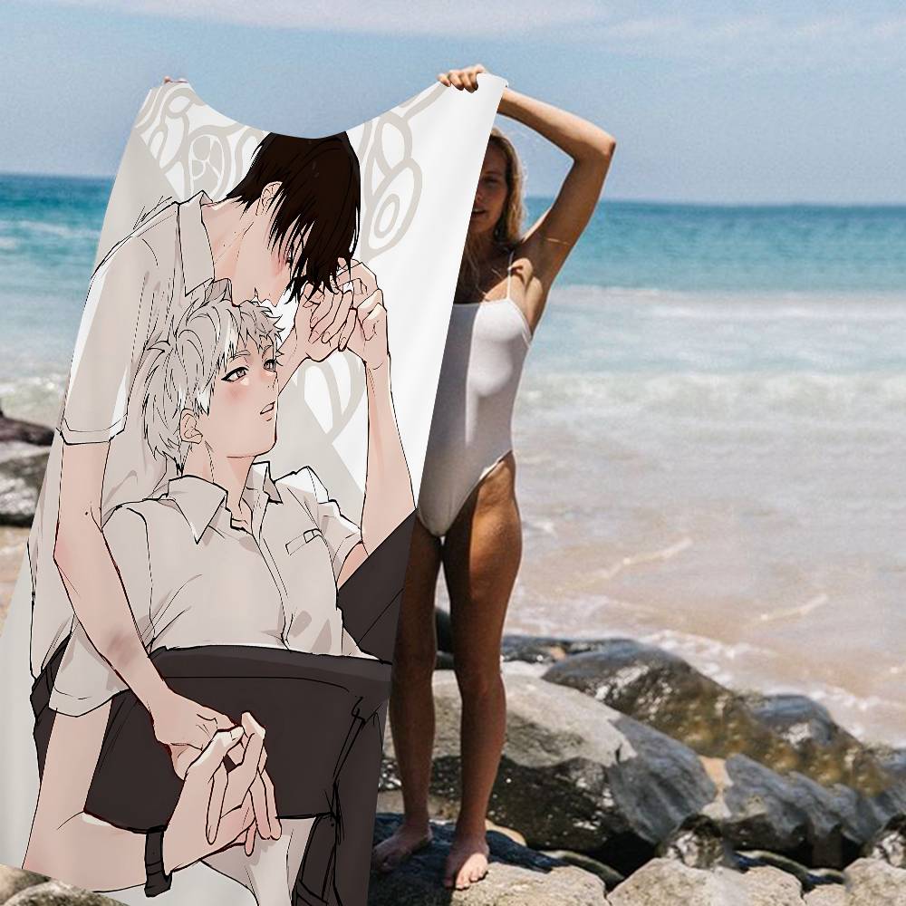 

The Summer Hikaru Died Anime Microfiber Blanket Quick Drying Beach Towels Oversized Printing Super Absorbent Pool Towel Blanket W30*H60(CM)