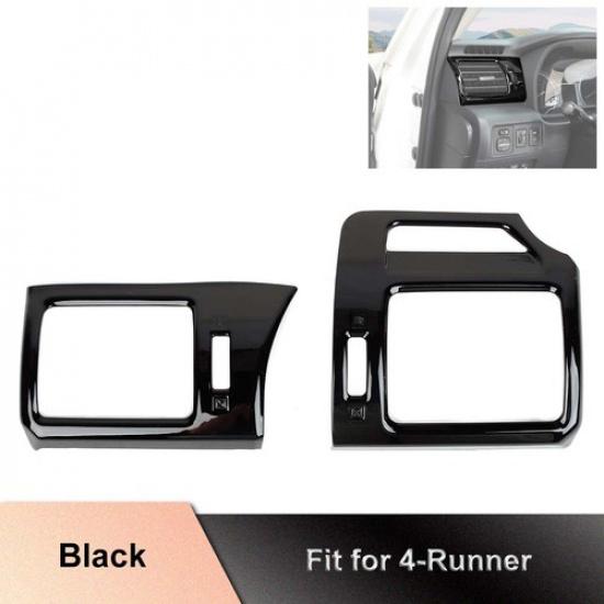

Black Side Ac Air Conditioner Vent Outlet Decor Cover Trim Bezel For 4runner 10+