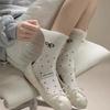 Ballet Style Tube Socks Spring/summer Mid Tube Socks Ins Bow Stacked Socks